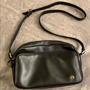 Etienne Aigner Black Leather Shoulderbag